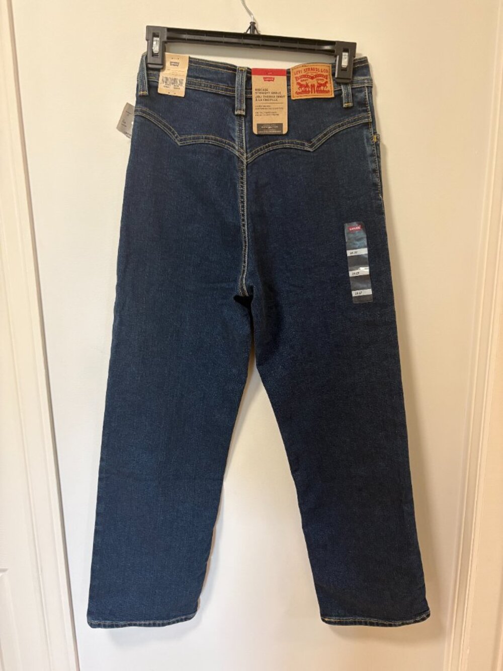Levi’s Jeans Ribcage Straight Ankle Blue No Back Pocket Denim NEW Size 26